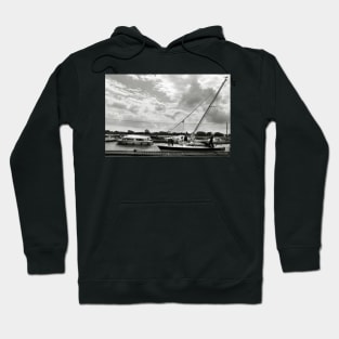 Lowering the Mast at Potter Heigham on the Norfolk Broads, UK Hoodie